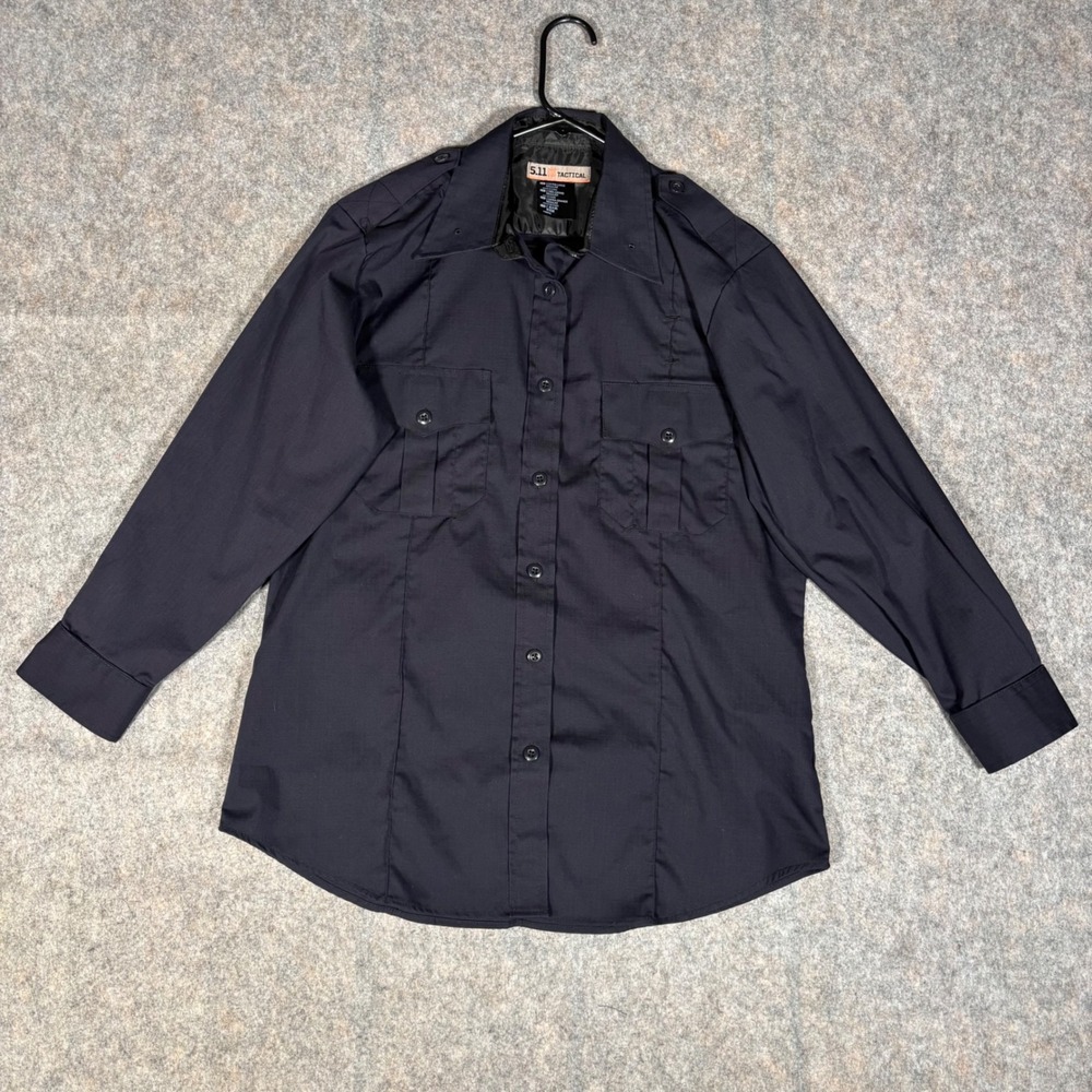 5.11 Tactical Uniform Shirt Mens 2XL Ripstop Long Sleeve PDU Workwear Navy Cargo
